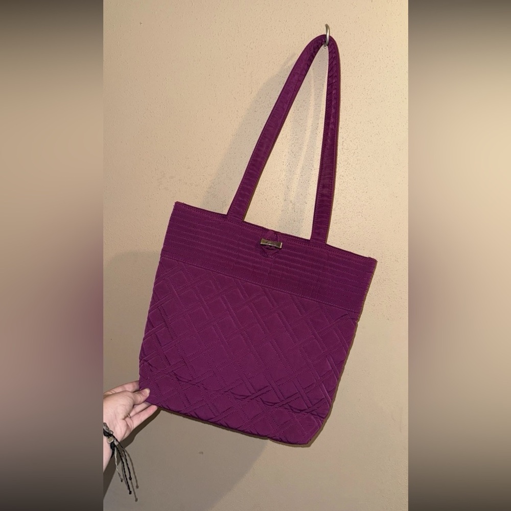 Vera Bradley Plum Quilted Shoulder Bag